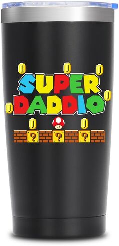 Gifts for Dad, Dad Birthday Gift | Super Daddio | Gifts for Dad for Birthday Gift | Dad Gifts from Daughter Son | Gifts for New Dad - Step Dad Gifts | Best Dad Ever Gifts - 20oz Tumbler in Saudi Arabia