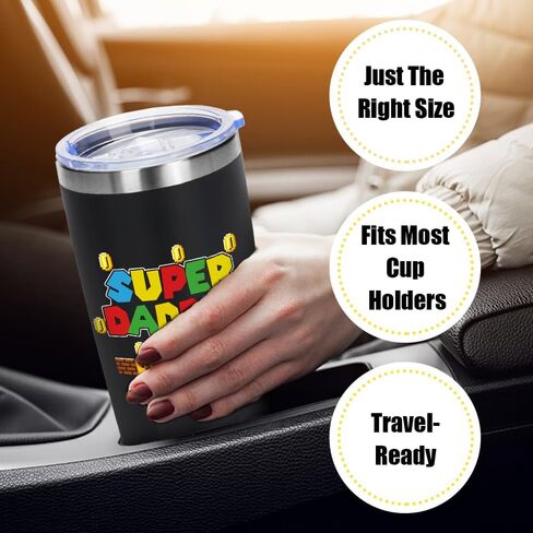 Gifts for Dad, Dad Birthday Gift | Super Daddio | Gifts for Dad for Birthday Gift | Dad Gifts from Daughter Son | Gifts for New Dad - Step Dad Gifts | Best Dad Ever Gifts - 20oz Tumbler in Saudi Arabia