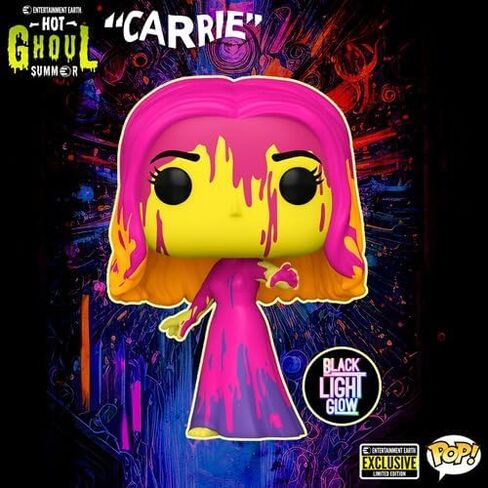 فانكو بوب! الأفلام: Carrie - Carrie Black Light Entertainment Earth حصريًا مع واقي علوي من بايرون in Saudi Arabia