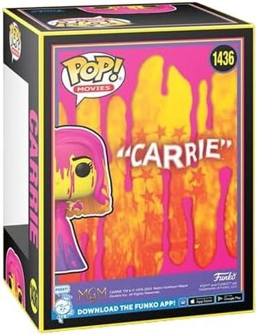فانكو بوب! الأفلام: Carrie - Carrie Black Light Entertainment Earth حصريًا مع واقي علوي من بايرون in Saudi Arabia