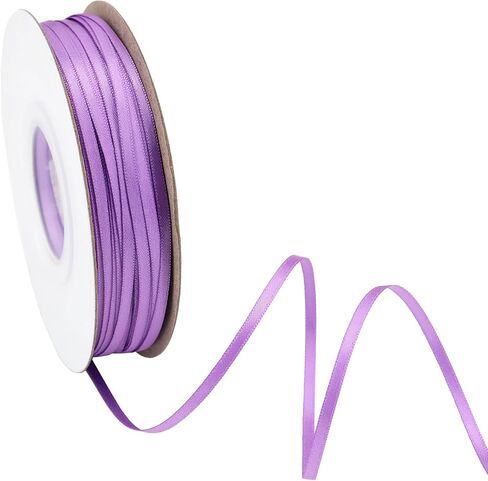 Solid Color Satin Ribbon 1/8 inch x 100 Yards Roll Tan Double Faced for Gift Wrapping Crafts Wedding Decoration, Wedding Invitation Card, Birthday Party Decoration in Saudi Arabia