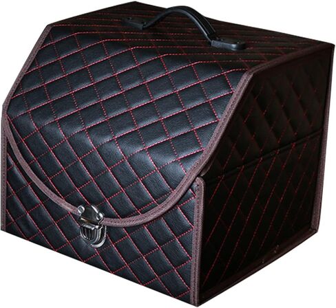 منظم وتخزين صندوق السيارة للسيارة، سيارات الدفع الرباعي قابلة للطي والمحمولة مصنوعة من جلد البولي يوريثان المتين ذو الذوق الجيد (صغير) in Kuwait