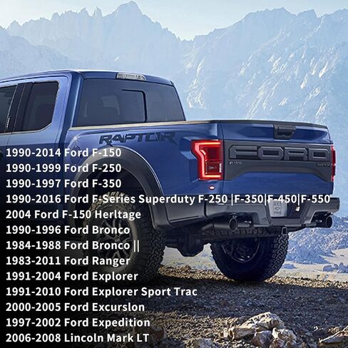 ضوء لوحة ترخيص LED مع قابس سرج المقبس، متوافق مع Ford F150 F250 F350 F450 F550 Superduty Ranger Explorer Bronco Emission Expedition، مدعوم بضوء لوحة ترخيص أبيض 9-SMD 6500K in Kuwait