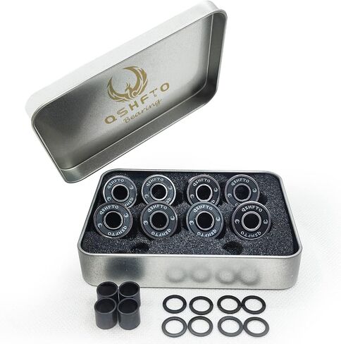 8 Pack 608RS Skateboard Longboards Bearing Set ABEC 11 Fast Speed Bearings for Scooters, Skateboards, Inline Skates (8x22x7mm) in Saudi Arabia
