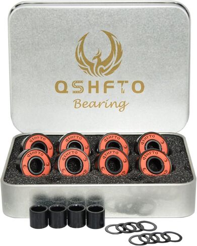 8 Pack 608RS Skateboard Longboards Bearing Set ABEC 11 Fast Speed Bearings for Scooters, Skateboards, Inline Skates (8x22x7mm) in Saudi Arabia