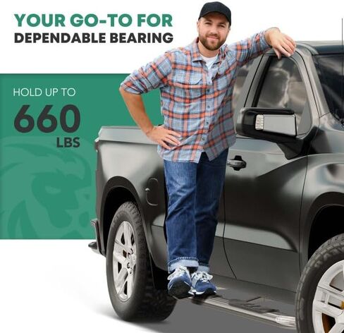 YHTAUTO 3 بوصة لوحات الجري الجانبية قضبان تناسب Ford Ranger 2019-2024، Crew/SuperCrew Cab، Round S/S 304 مصقول، قضبان جانبية للشاحنة لوحة الروك للطرق الوعرة الملحقات الخارجية in Kuwait