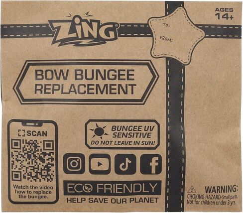 Zing Z-Tek Bow Bungee Replacement - Orange - Works with Zing Z Tek Bows - Refill Bungee in Saudi Arabia