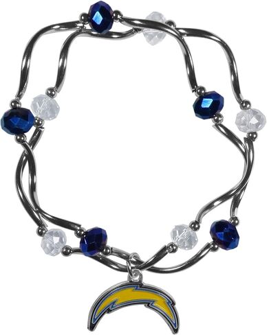 Siskiyou NFL unisex-adult Dangle Earrings and Crystal Bead Bracelet Set in Saudi Arabia