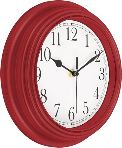 Kitchen Clock, Silent Wall Clocks Battery Operated, 9 Inch Small Retro Decorative Wall Clock for Living Room, Bathroom, Office, Home Decor - Bronze in Saudi Arabia