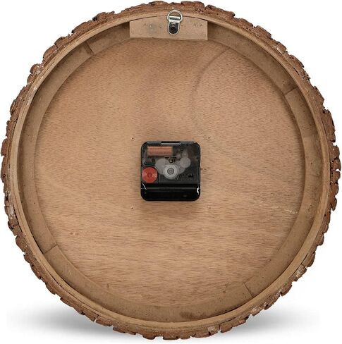 nikky home 12 "ساعة حائط المقصورة الخشب الدب مزرعة ساعة تعمل بالبطارية الصامتة غير موقوتة ريفي التنوب النباح ساعة خشبية ديكور المنزل ديكور للمطبخ، غرفة المعيشة، غرفة نوم، مكتب in Saudi Arabia