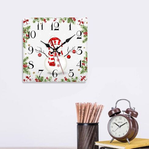 ArtSocket ساعة حائط خشبية صامتة غير موقوتة، جدار خشبي للمزرعة لوح أسود بني عتيق ساعات حائط ساحلية مستديرة ديكور للمنزل والمطبخ وغرفة المعيشة والمكتب، تعمل بالبطارية (12 بوصة) in Saudi Arabia