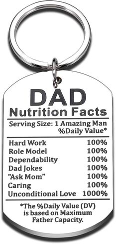 Funny Father's Day Gift for Daddy Stepdad New Dad Gift for Daddy Papa from Son Daughter Gift Idea for Him Men Daddy Birthday Valentine Day Gifts for Father Best Dad Gift from Kids Dad Nutrition Facts in Saudi Arabia