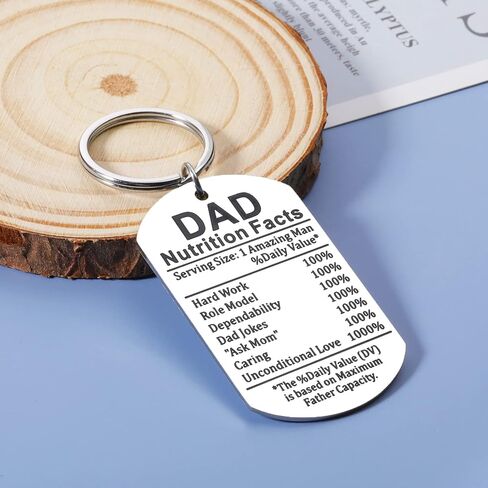 Funny Father's Day Gift for Daddy Stepdad New Dad Gift for Daddy Papa from Son Daughter Gift Idea for Him Men Daddy Birthday Valentine Day Gifts for Father Best Dad Gift from Kids Dad Nutrition Facts in Saudi Arabia