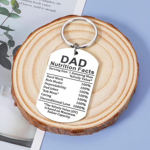 Funny Father's Day Gift for Daddy Stepdad New Dad Gift for Daddy Papa from Son Daughter Gift Idea for Him Men Daddy Birthday Valentine Day Gifts for Father Best Dad Gift from Kids Dad Nutrition Facts in Saudi Arabia