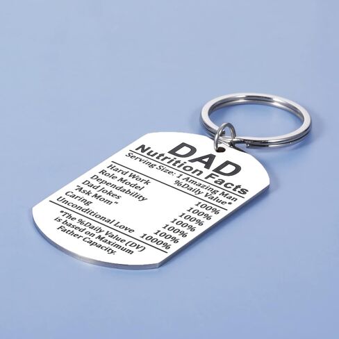 Funny Father's Day Gift for Daddy Stepdad New Dad Gift for Daddy Papa from Son Daughter Gift Idea for Him Men Daddy Birthday Valentine Day Gifts for Father Best Dad Gift from Kids Dad Nutrition Facts in Saudi Arabia