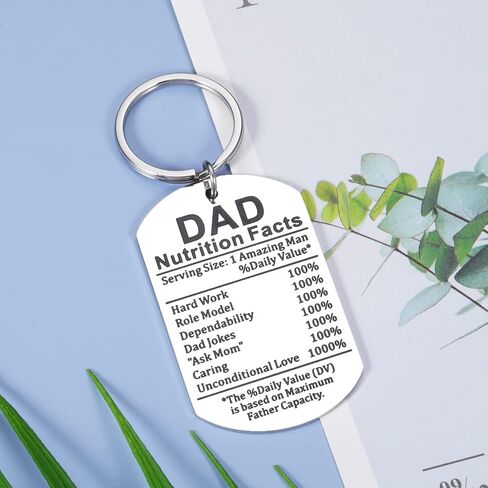 Funny Father's Day Gift for Daddy Stepdad New Dad Gift for Daddy Papa from Son Daughter Gift Idea for Him Men Daddy Birthday Valentine Day Gifts for Father Best Dad Gift from Kids Dad Nutrition Facts in Saudi Arabia