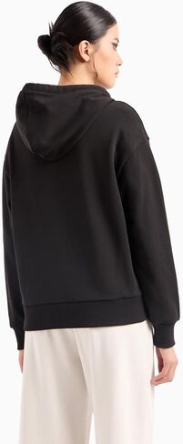 A｜X ARMANI EXCHANGE Women's Ax Outline Logo Print Crew Neck Sweatshirt in Saudi Arabia