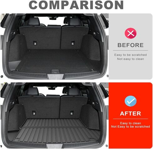 Cargo Liner for Acura RDX 2019-2024: Custom Fit All Weather Trunk Mat in Upper Position in Saudi Arabia
