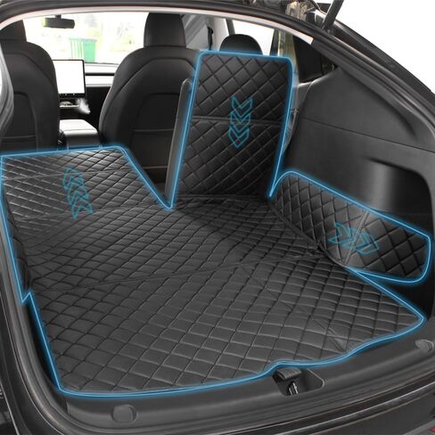 Trunk Mat Cargo Mat Pet Mat Car Seat Covers Protector Compatible with Tesla Model Y Rear Floor Mat All-Weather Waterproof Interior Accessories in Saudi Arabia