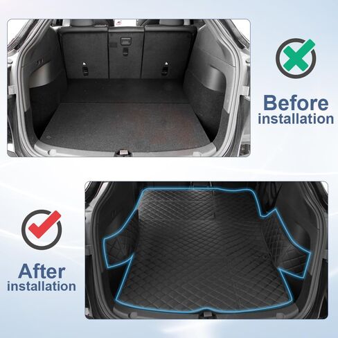 Trunk Mat Cargo Mat Pet Mat Car Seat Covers Protector Compatible with Tesla Model Y Rear Floor Mat All-Weather Waterproof Interior Accessories in Saudi Arabia