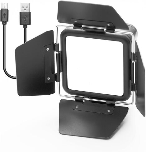 LED Soft Video Light with Detachable Barndoors, Cold Shoe Mount, Dimmer, Built-in Battery for Evolution/Scout Rigs, Making Video on Any Smartphone,DJI OSMO,Zhiyun,Sony,Canon,GoPro in Kuwait