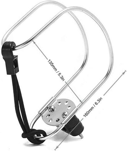 حامل حدوة حصان من Estink، حامل حلقي من الفولاذ المقاوم للصدأ مقاس 4.5 بوصة، حامل حدوة حصان، حامل حلقة سباحة على شكل حدوة حصان لسفينة القوارب البحرية in Kuwait