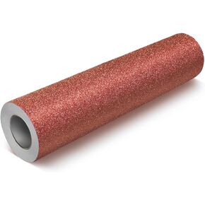 VViViD DECO65 Metallic Glitter Adhesive Vinyl Craft Roll (12" x 6ft, Red Metallic Glitter)