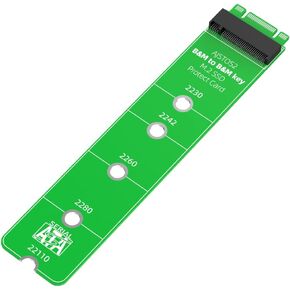 B&M Key to B&M Key M.2 SATA NGFF SSD بطاقة مهايئ حماية اختبار ممتدة لمفتاح B إلى B مفتاح بطاقة الشبكة بطاقة الصوت M.2 بطاقة تمديد-AJSTOS2 in Kuwait