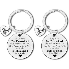 Thank You Gift Appreciation Keychain Coworker Employee Social Worker Appreciation Gift for Doctor Nurse Teacher