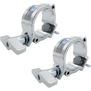 Quick Release Lighting Truss DJ light Clamps Heavy Duty Aluminum Alloy 220 Lbs for 1.88-2 inch（48-51mm) OD Tubing/Pipe (2pack)