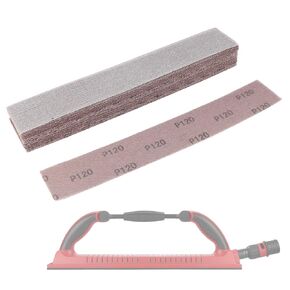 2-3/4" x 16-1/2" Mesh Sandpaper Vacuuming Hook Loop Sanding Disc-Abrasive 400x70mm Sanding Block Sandpapers 80 Grit