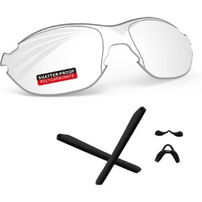 PRO+ Polycarbonate Replacement Lenses & Rubber Kits for Oakley EV Zero Series Sunglasses
