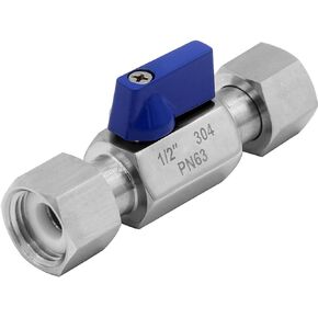 Beduan Stainless Ball Valve 1/2 NPT Female Swivel Thread Shut-Off Valve