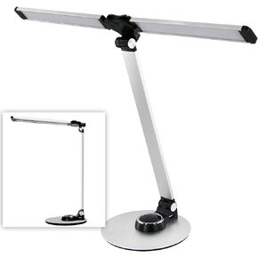 NUNET LED Desk Lamps for Home Office,Piano Lamp for Upright Piano,Rotatable Aluminum Desk Lamps with USB Charging Port,Eye-Caring Reading Light/3 Lighting Modes/Brightness Adjustable Lamp,Black