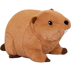 Hofun4U Beaver Plush Pillow with Big Front Teeth, Beaver Stuffed Animal, Beaver Plush Doll Toy, (Brown 17.3 in)