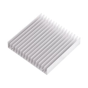 Aluminum Heatsink, 1pc Aluminium Heatsink Good Thermal Conductivity Heat Sink Module Cooler Fin for High Power LED Amplifier Transistor Computer Power IC Power Electric Device 100 * 100 * 18MM