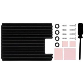 Aluminum Alloy Heatsink B Compatible with Raspberry Pi Compute Module 4 CM4 Motherboard CM4 Base Board,with Antenna Notch