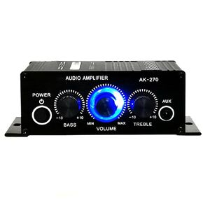 Home HiFi Stereo Amplifier, Portable Dual Channel Surround Sound HiFi Stereo Audio Receiver, Mini Digital HiFi Bass Audio Subwoofer Amp, Stereo AMP Speaker for Home, Car