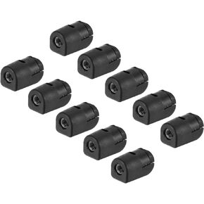 uxcell Gas Spring Strut M6 Joint Fitting Female Threaded Connectors Steel Black, 10Pcs