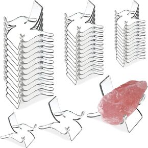 Rock Display Stand, 3 Sizes 36 PCS Mineral Stands Rock Holder Acrylic Display stand for Small Items: Crystal, Rock Painting, Geodes, Rock, Mineral, Agate, Fossil, Coral, Home Office Art Class Museum
