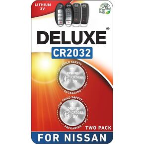 Key Fob Battery Replacement for Nissan (Rogue Altima Sentra Versa Pathfinder Murano Maxima Kicks Titan Frontier Armada Leaf Juke Quest 370Z GT-R) Smart Remote (Pack of 2)