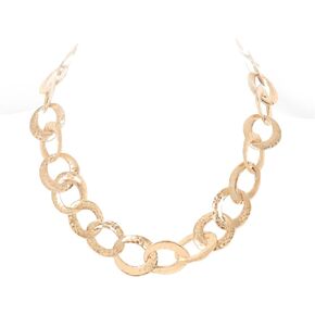 OZEL – chunky chain choker style necklace/statement necklace for women / 14k Gold Plated/Silver plated (Made in Korea)