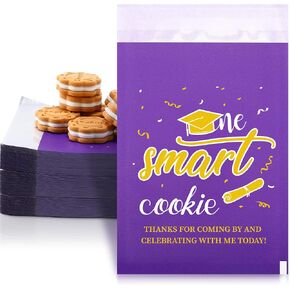 MotiMind 200 Pcs Graduation Candy Cookie Gift Bags Graduation Cookie Bags Self Adhesive Graduation Party Favors Congrats Grad Buffet Treat Bags for Graduation Party Decoration(Black) in Saudi Arabia