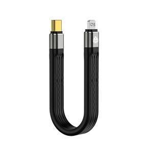 USB C Cable Short 0.4ft Compatible with Apple MFi Certified iPhone Lightning Cable 30W Fast Charging for iPhone 14/I4 Pro/14 Pro Max/13 12 Pro Max/11/ SE/XR, AirPods, iPad Air Mini, MacBook