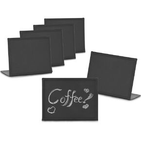 New Star Foodservice 28669 Metal Mini Chalkboards, 3-Inch by 4-Inch, Set of 6