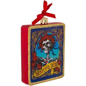 Kurt Adler Glass Grateful Dead Ornament, 4.25-Inch for Christmas