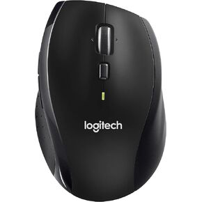 Logitech M705 Wireless Marathon Mouse for PC - Long 3 Year Battery Life, Ergonomic Shape with Hyper-Fast Scrolling and USB Unifying Receiver for Computer and Laptop - Black (Renewed)