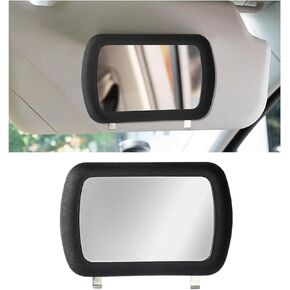 Car Sun Visor Vanity Mirror, Clip-on Rear View Sun-Shading Cosmetic Mirror with HD Glass, Auto Sun Visor Makeup Mirror, Universal Interior Car Accessories for Truck SUV (1 PC)