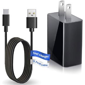 Blu Android Phone Charger, 5V USB C Wall Charger Adapter Fast Charging for Blu View 3, View 2, M8l, M10l, G9, G90 Pro, G91 Max, G91 Pro, G91S, G50 MEGA, G70, VIVO XI Smartphones 5ft Charge Cable Cord