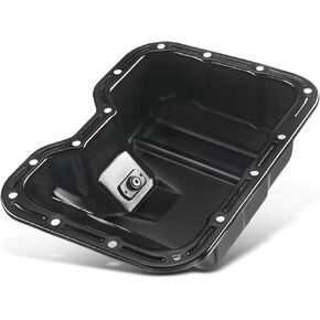 A-Premium Engine Oil Pan Sump with Drain Plug Compatible with Toyota Celica 1994-1997, Corolla 1993-1997, 1.8L